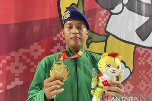 Taekwondo – Rizky personel Polda Jatim sabet emas di PON XXI